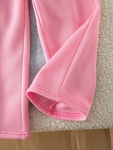 SHEIN Young Girl Solid Color Casual Versatile Daily Wear Sweatpants - Multicolor - View 5