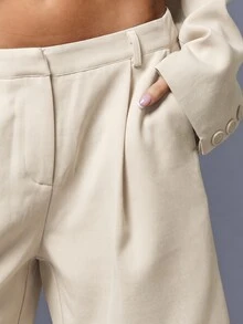 MUSERA 量身打造低腰短褲 90年代優雅風 夏季休閒款 - 白色 - 查看 5