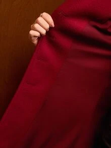 MOTF PREMIUM WOMEN'S RED BLAZER JACKET, ELEGANT STYLE, AUTUMN/WINTER - Red - View 7