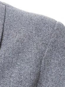 Manfinity Mode Men's Solid Color Long Sleeve Jacket And Pants Casual Suit Set - Grey - View 4