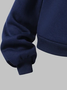 SHEIN 青少年女孩 2 件組蝴蝶結印花露肩休閒衛衣 秋冬穿搭 舒適日常款 - 彩色 - 查看 5