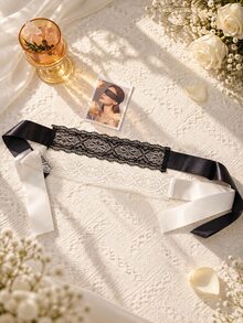 SpicyHot Lace Eye Mask Erotic Blindfold Goddess Forbidden Style Sexy Light-Blocking Eye Cover Ribbon For Couples Seduction Thin - Multicolor - View 1