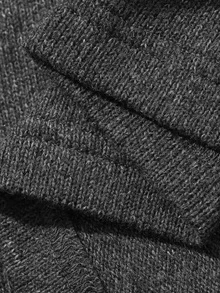 Livesso Women's Solid Color Casual Daily Home Long Sleeve Robe - Dark Grey - View 7