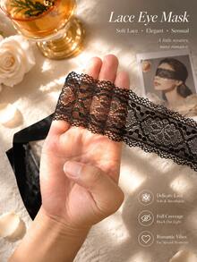 SpicyHot Lace Eye Mask Erotic Blindfold Goddess Forbidden Style Sexy Light-Blocking Eye Cover Ribbon For Couples Seduction Thin - Multicolor - View 4