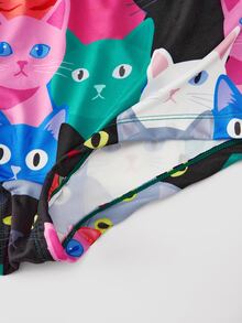 Chillnights Conjunto de lencería con top de tirantes y bragas con estampado de dibujos animados para mujer - Multicolor - Ver 6