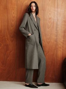 Anewsta Essential Women's Fashion Minimalist Elegant Relaxed Loose Blazer Vest Inner Straight Leg Pants High-End Commuter Professional Suit 3 Pieces Set - Light Grey - View 8