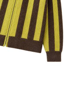 Nöista Women's Striped Colorblock Casual Daily Cardigan - Coffee Brown - View 11