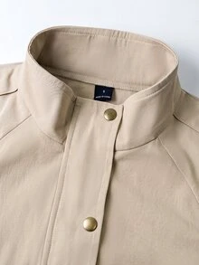 LUMIGAL Winter Women's Woven Casual Summer Coat For Commuting - Apricot - View 7