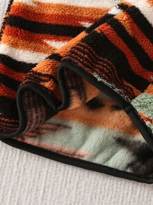男童保暖內裡加厚時尚圖案運動衫上衣，適合休閒日常穿著、外出、學校及其他場合，秋冬季，運動衫，上衣，男童運動衫 - 彩色 - 查看 3