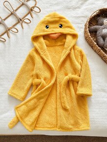 LMoss Kids 小男孩針織純色刺繡連帽休閒開襟衫居家服 - 彩色 - 查看 2