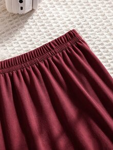 Tween Boy Contrast Piping PJ Set - Red - View 4