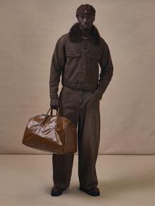 Musero Barrel Leg Pannelled Denim Jean Utility Belt Detail Co Ord Jeans Only Autum Winter Essentials - Brown - View 2