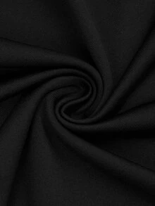 Sweetra Plus Size Women's Solid Color Casual Versatile Daily Long Sleeve T-Shirt - Black - View 5