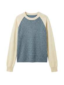 Nöista Light Knit With Contrast Ranglan - Grey - View 8
