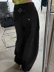 DAZY Women's Casual Versatile Everyday Denim Jeans - Black - View 2