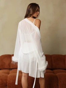HautHeat Women Pajama Sets - Putih - View 2