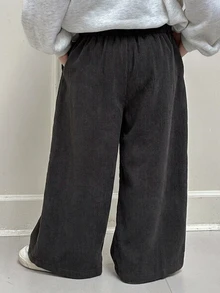 Dazy Kids 兒童秋季男童小號寬鬆休閒豹紋長褲 - 灰色 - 查看 2