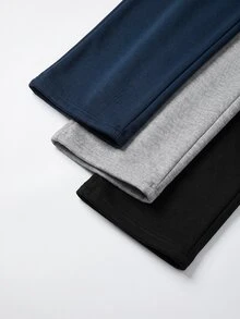 SHEIN 3 Buah Celana Olahraga untuk Remaja Laki-Laki - Hitam - View 7