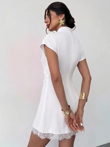 Firerie Women Mini Dresses - White - View 2