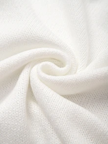 Elenzga Plus Size Women's Sequin Casual Versatile Daily Outing Cardigan - White - View 9