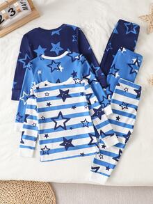 6PCS Baby Boys Pajamas - Multicolor - View 2