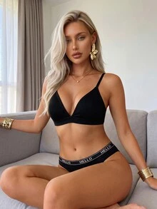 SuitURBody Fashionable Slim-Fit Solid Black 2-Piece Set For Mature Women - Black - View 4