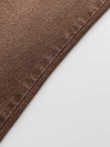 GlowEve CURVE Plus Size Women's Casual Flare Leg Jeans With Pockets And Ruffle Hem - Brown - View 8