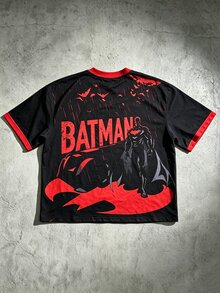 BATMAN X SHEIN Manfinity EMRG 男士街頭風休閒寬鬆版型T恤 - 彩色 - 查看 2