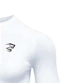 Gym Rark Men's Crew Neck Casual Versatile Daily Wear Sports T-Shirt - White - View 4