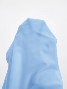 TaskEZ زي سكراب نسائي مقاس كبير بأزرار أمامية، معطف مختبر للممرضات والمستشفى، مريح وأنيق وعصري، ب- 2 جيب خارجي + 1 جيب داخلي - أزرق فاتح اللون - مشاهدة 7