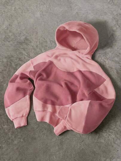 STEELVANCE Hoodie Pria Gaya Jalanan Amerika Muda Warna Pink, Potongan Longgar, Gaya Hip-Hop Jalanan Amerika, Dipersonalisasi, Tari Jalanan, Skateboard, Rap, Grafiti, Subkultur, Longgar, Gaya Unisex, Hadiah Liburan, Unisex, Pakaian Pasangan, Halloween