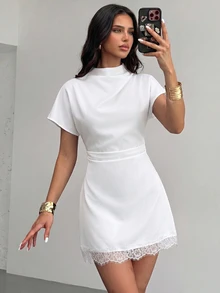 Firerie Women Mini Dresses - White - View 7