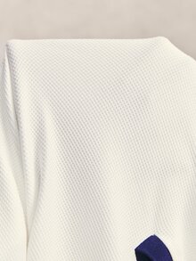 Activina Women's Colorblock Casual Versatile Daily Travel Sports Polo Shirt - White - View 8