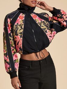 Travachic Women's Floral Print Casual Versatile Long Sleeve Jacket - Multicolor - View 2