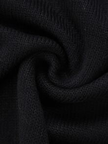 Flora Isola Flora Isola Women's Casual Minimalist V-Neck Loose Knit 2 Pieces Set - Black - View 8