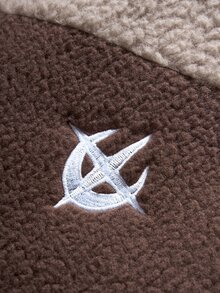 PAVTROS Jaket Berkerudung Bordir Patchwork Blok Warna untuk Pria - Coklat - View 4