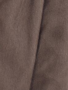 MUSEYN Grey Faux Fur Maxi Coat Versatile Outerwear Everyday Casual Chic New Season Fall - Dark Grey - View 8