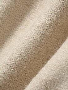 Livesso Women's Solid Color Long Sleeve Top And Pants Knit Two Pieces Set - Beige - View 7