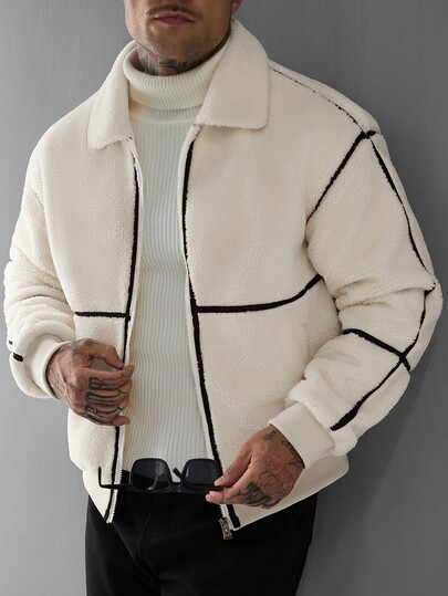 Manfinity CasualCool Herrjacka med lång ärm och dragkedja, casual