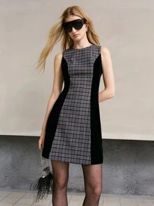 MOTF PREMIUM WOMEN'S BLACK DRESS, ELEGANT AND EXQUISITE, AUTUMN/WINTER - Black - View 5
