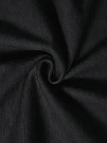 Muchica 黑白配色大尺碼女款字母刺繡長袖休閒運動衫（附口袋）－適合秋季約會與早午餐 - 黑與白 - 查看 3