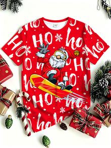 Manfinity Homme Men's Letter Cartoon Graphic Casual Everyday Short Sleeve T-Shirt - White - View 2