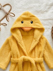 LMoss Kids 小男孩針織純色刺繡連帽休閒開襟衫居家服 - 彩色 - 查看 3