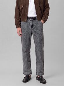 Colvenic Men's Casual Straight Leg Denim Jeans With Pockets For Daily Wear - Light Grey - View 3