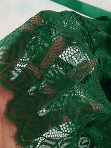 Elorette Women's Lace Sexy Daily Halter Neck Jumpsuit - Dark Green - View 5