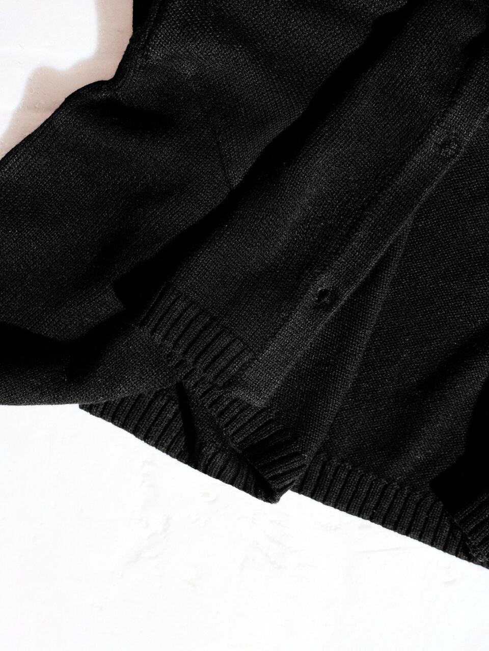 Anewsta Women's Spring/Autumn High Waist Short Knit Cardigan, Round Neck Single-Breasted Loose Lantern Sleeve Commuter Versatile Jacket