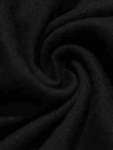 DAZY Women's V-Neck Half Sleeve Base Layer T-Shirt - Black - View 7