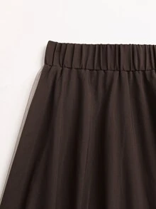 Zayélia 女款波點蝴蝶結針織上衣 + 透視網紗裙 2件套 - 彩色 - 查看 6