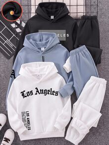 SHEIN 3件組青少年男孩運動衫 - 彩色 - 查看 1