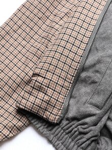 Anewsta Women's Colorblock Reversible Hooded Jacket - Grey - View 9